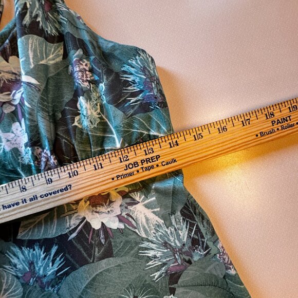 Patagonia Magnolia Spring Sundress XS Floral Print Yosemite Natives Beryl Green - Picture 7 of 10